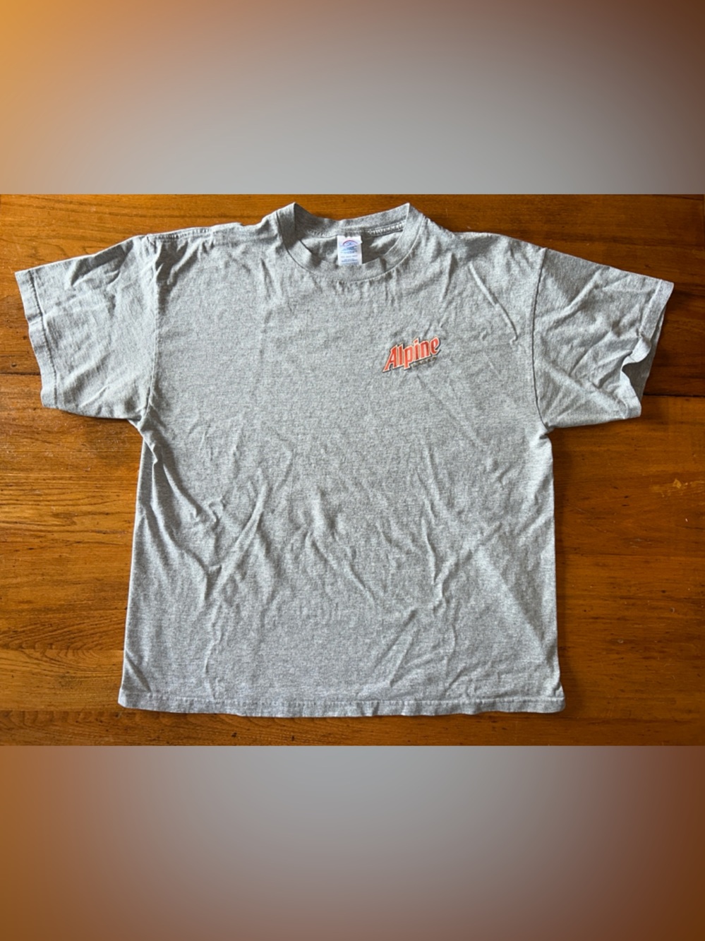 Vintage Alpine Lager Chest Logo Graphic Tshirt XL